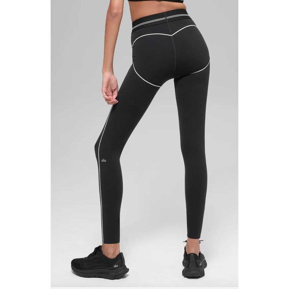 ALO Airbrush High-Waist 7/8 Heart Throb Legging NWT Size Large - Picture 2 of 6